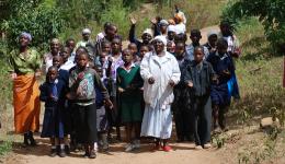 Kenya village welcome