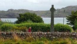 old cross at Iona, Scotland