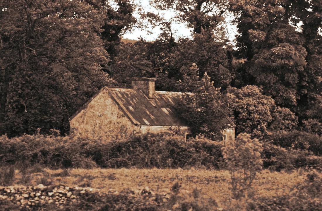 sepia: old Irish cottage sepia: old Irish cottage