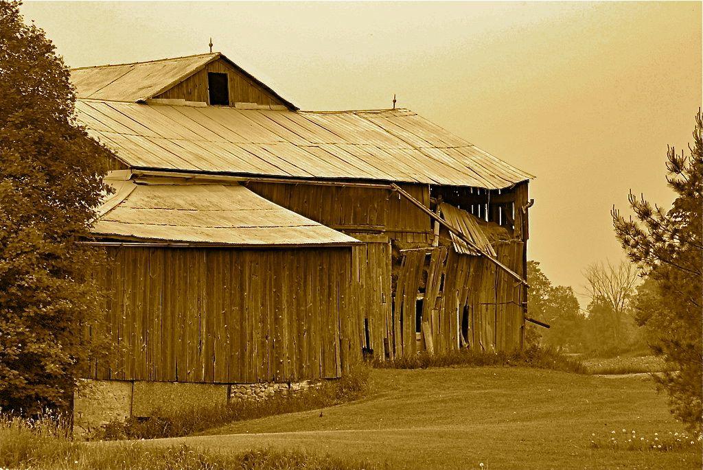 sepia: old barn sepia: old barn