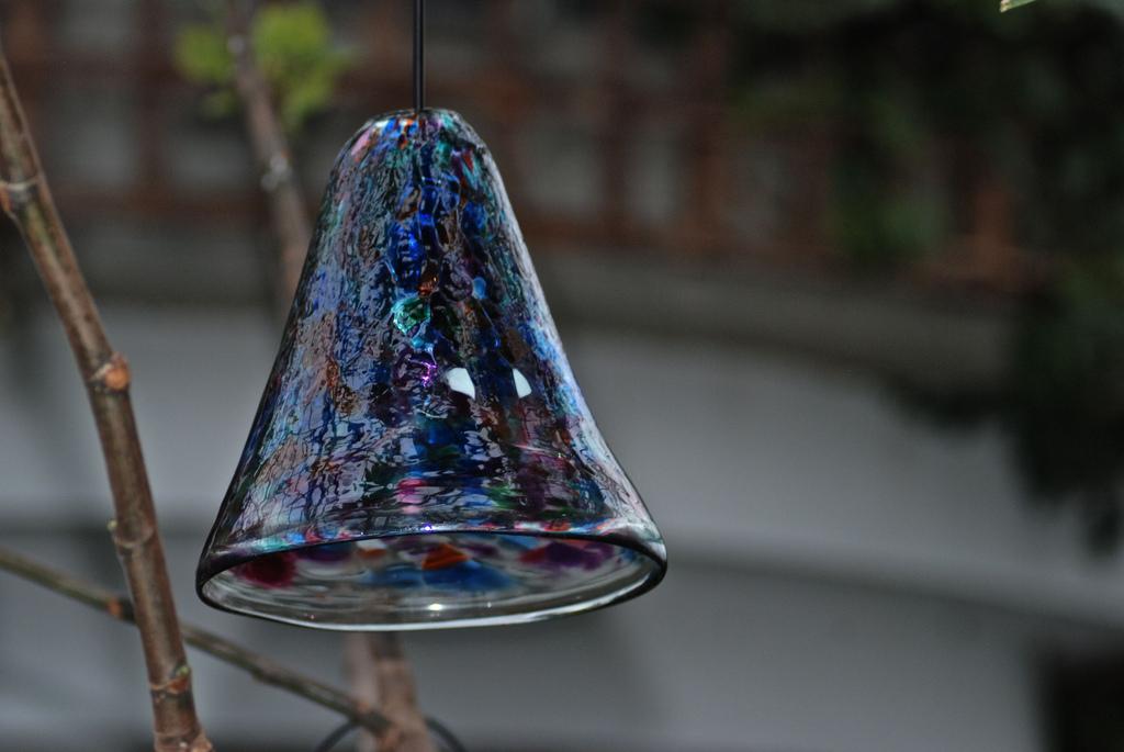 blown glass bell blown glass bell